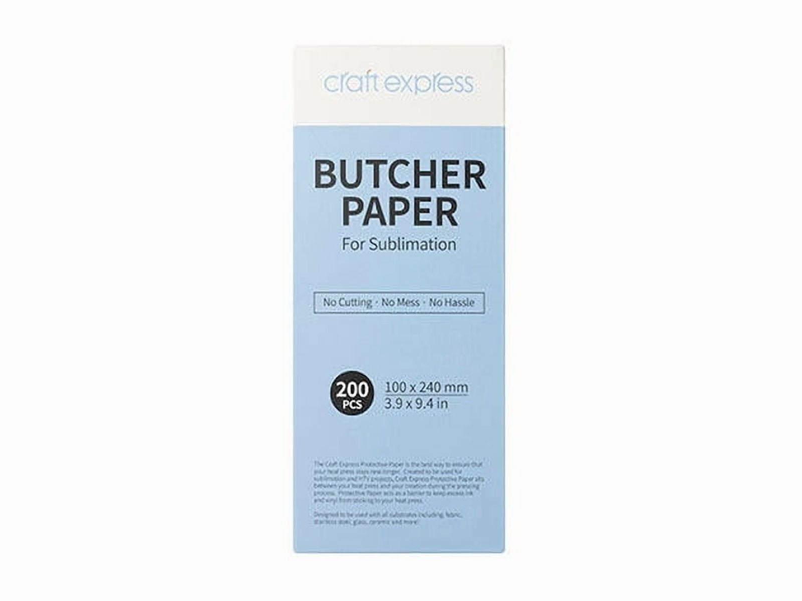 Craft Express Protective Butcher Paper &ndash; 200 Pack for Sublimation Heat Pressing