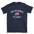 thumbnail image 1 of San Luis Obispo California Patriot Men's Cotton T-Shirt, 1 of 1