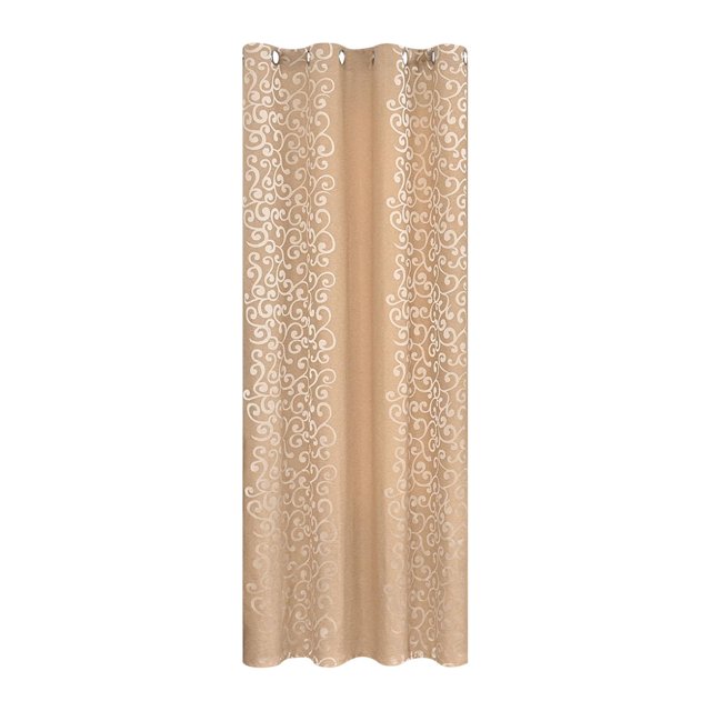 Cortina de ventana de lujo Estilo retro hecho a mano 132 cm x 241 cm Cortinas Artesanía Adorno Cascada Apagón para sala de estar Dormitorio Cocina , AMARILLO mayimx Cortina de ventana