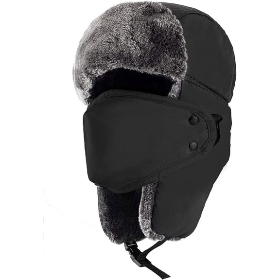 Unisex Winter Warm Trapper Ushanka Hat With Ear Flaps