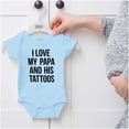 thumbnail image 5 of I Love My Papa And His Tattoos Romper Boys or Girls Infant Baby Brisco Brands 24M, 5 of 6