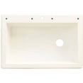 thumbnail image 3 of Transolid 33" x 22" Top Mount Radius Granite Kitchen Sink, Available in Various Colors, 3 of 4