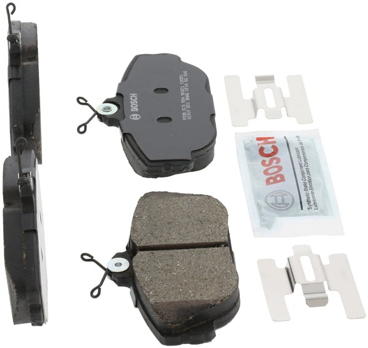 Bosch Quiet Cast Ceramic w/Hardware Brake Pad Set, and Shims Fits select: 2001-2003 FORD TAURUS, 1999 FORD TAURUS SE