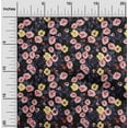 thumbnail image 2 of oneOone Polyester Spandex Black Fabric Floral Sewing Craft Projects Fabric Prints By Yard 56 Inch Wide, 2 of 4
