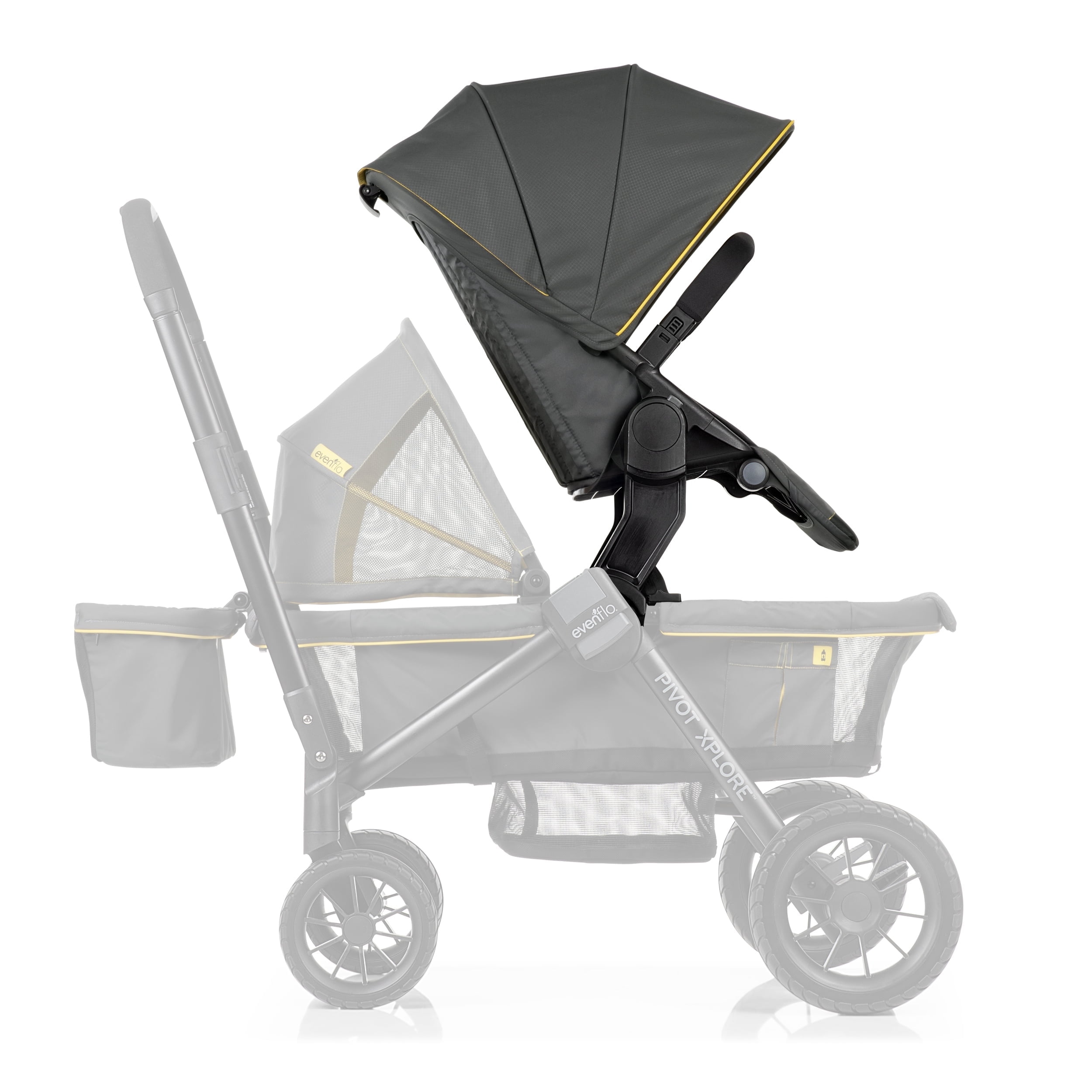 Pivot Xplore Stroller Wagon Second Seat Adventurer Gray