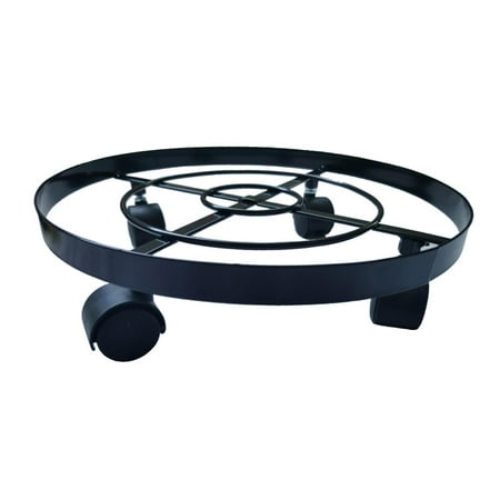 Plant Pot Stand Round Planter Flowerpot Roller Mover Trolley Tray Movable 32cm