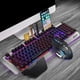 thumbnail image 4 of Juego de Mouse Inalámbrico con Gamer 2.4G Recargable para Computadora Portátil, Mouse Retroiluminado de Respiración de 7 Colores Negro 01 Macarena Teclado inalámbrico portátil, 4 of 8