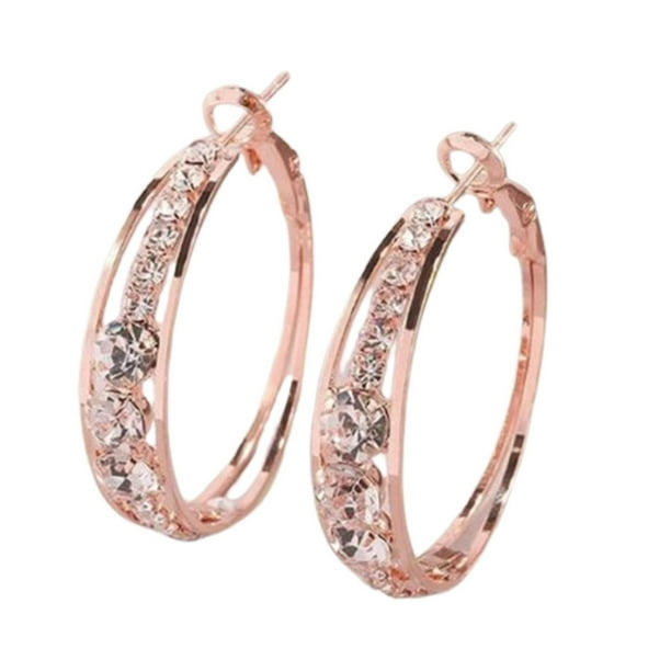 Pendientes de aro grandes, accesorios de disfraz, joyería para compromiso, citas, cumpleaños Yuyangstore Aretes de aro