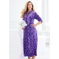 thumbnail image 3 of Dreams & Co. Plus Size Plush Zip-Front Robe, 3 of 5