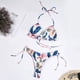 thumbnail image 1 of Traje de baño cómodo para mujer con correa de cordones con estampado de flores con estilo para mujer OAVQHLG3B Store  lin121212, 1 of 4