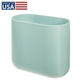 thumbnail image 5 of iDesign Small Slim Plastic Bathroom Trash Can, Garbage Can for Bedroom, Office, Desk, Dorm, Soft Aqua, 5 of 6
