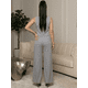 thumbnail image 3 of Conjunto 2 Piezas Elegante, Top Ajustado con Botones y Pantalón Palazzo con Rayas, Look Chic y Estilizado para Mujer, 3 of 5