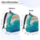 thumbnail image 2 of Easygdp Beach Mochila de Lona Resistente para Laptop, Compatible con Laptops de 15 a 17 pulgadas, Ideal para Escuela, Trabajo y Viajes-Small, 2 of 5