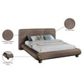 thumbnail image 2 of Meridian Furniture Blair Brown Chenille Fabric Upholstered King Bed, 2 of 10