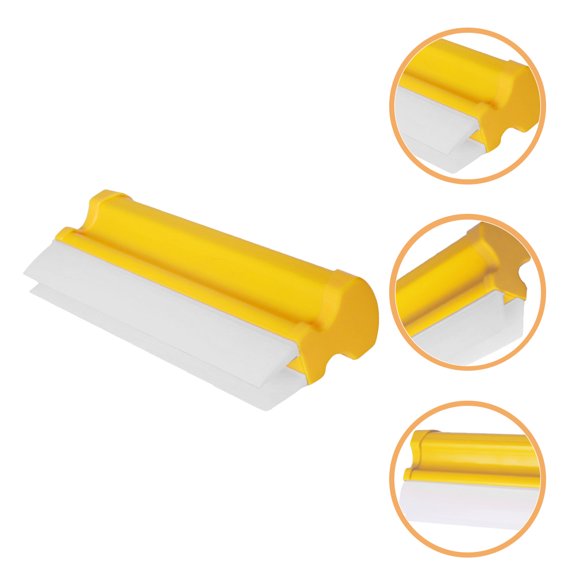 Raindrops Car Windshield Squeegee with Double Row Blade for Easy Window Cleaning, Compact and User-Friendly Design