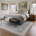 thumbnail image 2 of GENIMO 3'x5' Area Rug for Living Room, Washable Non Slip Soft Persian Rug for Bedroom Dining Room Home Office, Powder Blue, 2 of 7