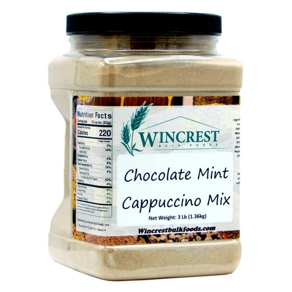 WinCrest Chocolate Mint Cappuccino Mix - 3 Lb Tub