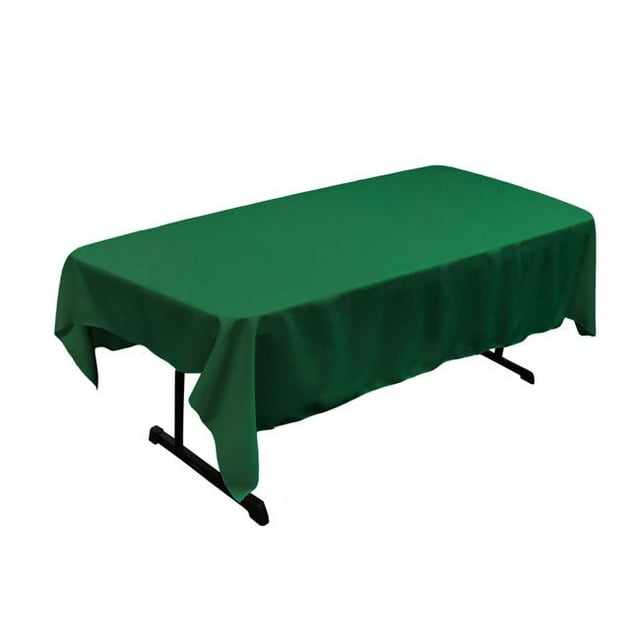 Nappe Rectangulaire en Popeline de Polyester TCpop60x90-GreenEmP32&44; Vert Émeraude - 60 x 90 Po.