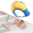 thumbnail image 1 of Gorro de ducha para bebé, gorro de champú, lavado de cabello, Flexible, dibujos animados, reutilizable, suave, gorro de baño con visera para bebés y amarillo, 1 of 8