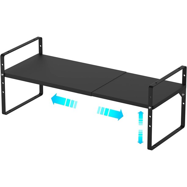 Expandable Kitchen Shelf Organizers, Stackable Metal Pantry