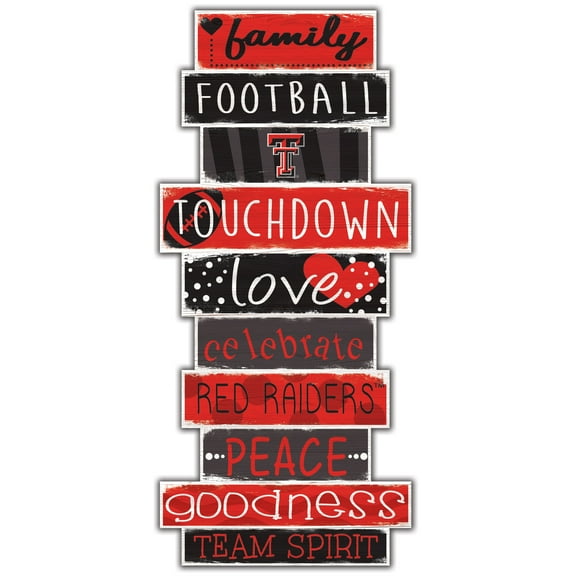 Texas Tech Red Raiders 5'' x 24'' Celebrations Stack Sign