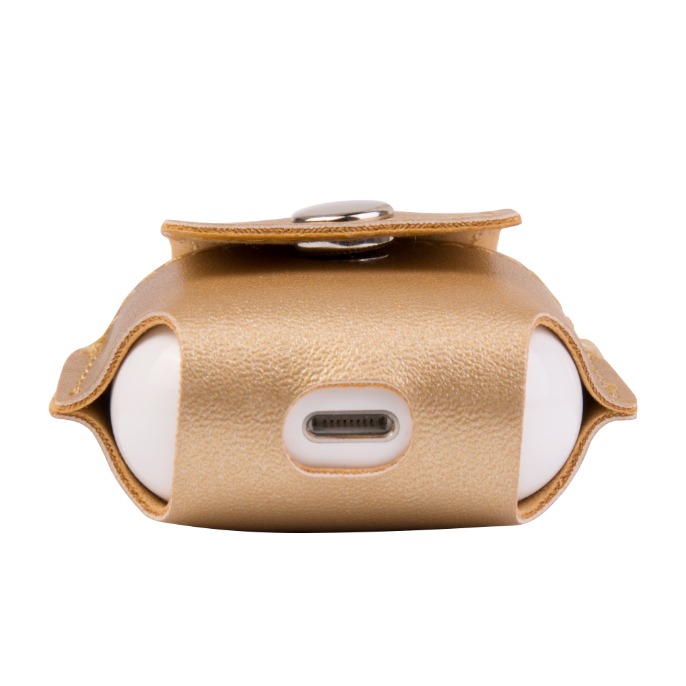 Premium Vegan Leather Protective Case Cover for Apple AirPods with Precision Cutouts