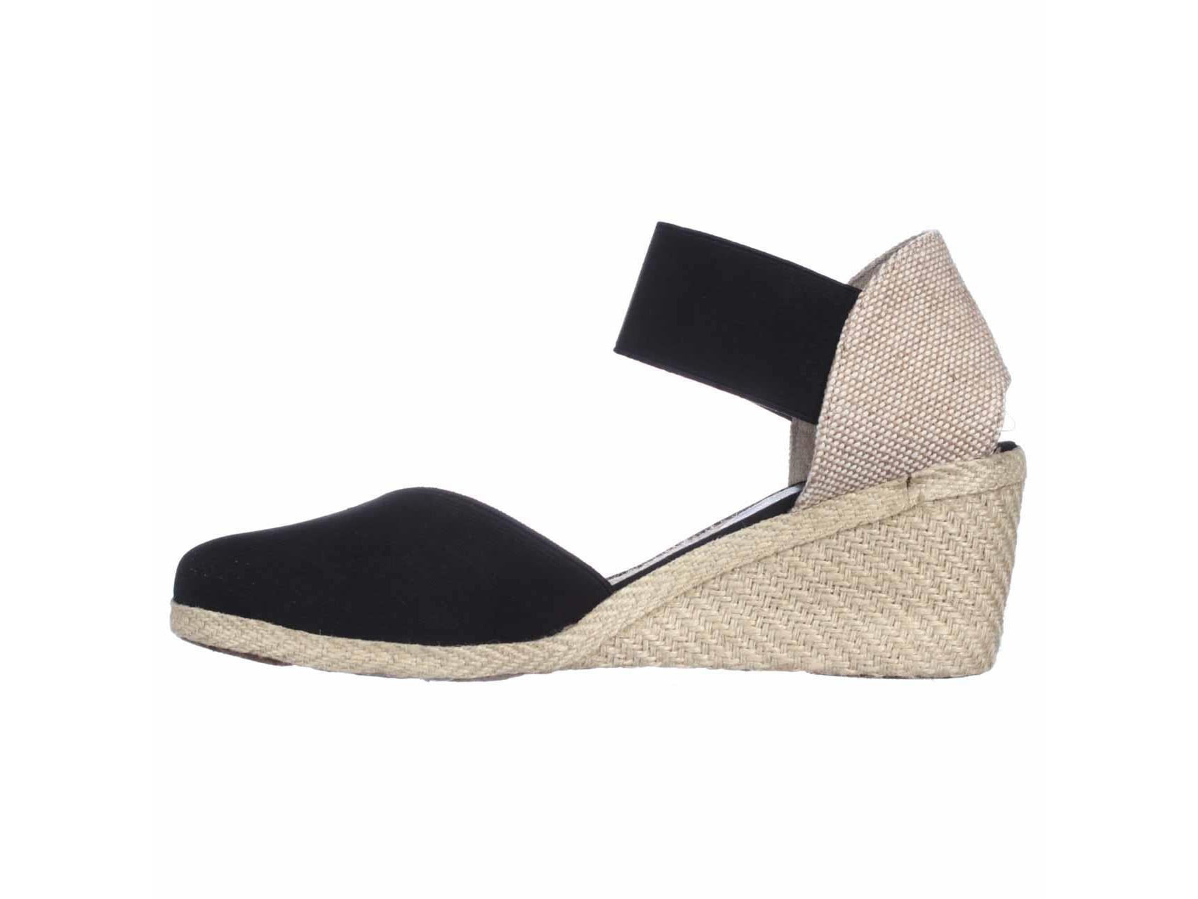 Lauren Womens Charla Closed Toe Sandals, Black, Size 7.0 - Walmart.com