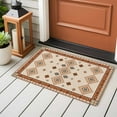 thumbnail image 4 of Entryway Rug 2'x3', Boho Geometric Small Rug for Kitchen Bathroom Door Mat Indoor Entrance, Country Ethnic Nation Abstract Motifs Non-Slip Area Rugs Floor Mats Carpet Front Door Rugs, 4 of 8