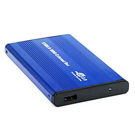 HDE USB 2.0 Aluminum External Hard Drive Enclosure Case Supports 2.5-inch IDE/PATA Drives Up To 500GB