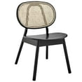 thumbnail image 2 of Modway Malina Wood Dining Side Chair Set of 2 in Black, 2 of 7
