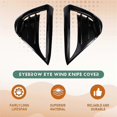 thumbnail image 4 of Fog Lamp Wind Knife Spoiler Blade Trim for Model Y 2021-23 Front Fog Light Protective Cover ABS Dec, 4 of 4