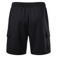 thumbnail image 4 of Iugvhana Mens Cargo Sweat Shorts Casual Drawstring Elastic Waist Relaxed Fit Athletic Workout Gym Jogger Shorts with Multi-Pockets Black XL, 4 of 5