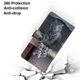 thumbnail image 5 of SaniMore for iPhone 14 6.1 "2022 PU Leather Case with Card Slots Detchable Lanyard Color Painting Luxury Pattern Flip Kickstand Shcokproof Wallet Case For iPhone 14 6.1 Inch 2022, Cat-Tiger, 5 of 10