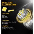 thumbnail image 4 of 2 x Coche Luces LED Canbus T20 7440 W21W para marcha atrás, W21/5W 7443, luz de freno, intermitente, luz trasera de 6500 K, superbrillante, 4 of 5