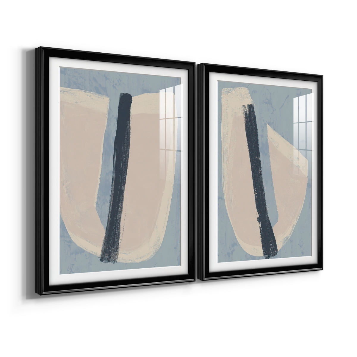 Wexford Home Paper Slice I Premium Framed Print, 30.5" x 42.5" - Ready to Hang, Black (Set of 2)