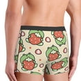thumbnail image 6 of Salouo Frog Hold Strawberry Print Men's Boxer Briefs,Breathable Underwear Elastic Waistband Briefs for Men -XX-Large, 6 of 8