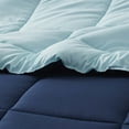 thumbnail image 3 of LammaLoe Cal King Comforter, Quilted Down Alternative Comforter, All Season Duvet Insert ,Navy/Light Blue, 3 of 8