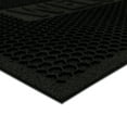 Mainstays Rubber Outdoor Doormat, Black, 18" x 30