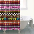 thumbnail image 4 of Boho Floral Shower Curtain 72x72 Inches - Tropical Leaves, Vintage Botanical Print, Waterproof Fabric for Chic Bathroom Decor, Modern Farmhouse & Bohemian Style, 4 of 5