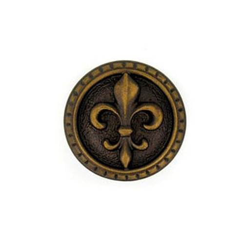 Fleur De Lis Cast Iron Knob Oil Rubbed Bronze or Choose from 40 Colors Handpainted and Sold per Unit