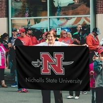 Nicholls State University Logo Banner Breeze Flag Outdoor Flags Home Flag Garden Flag 3 'X 5' Ft