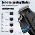 thumbnail image 3 of HIENA hair clipper Shaver Professional electric scissors push Barber shop hair trimmers Hair cutting machine trimmer for men, 3 of 9