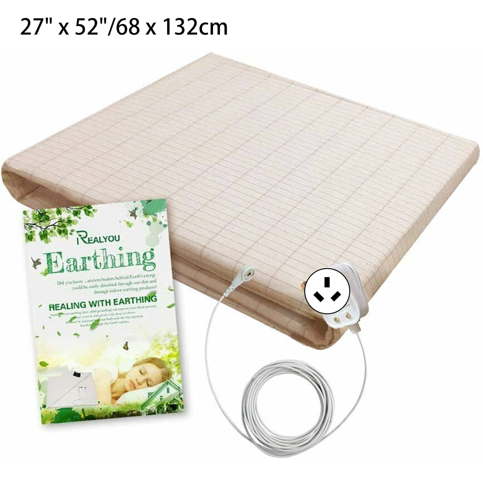 Grounding Sheet Aardingslaken, 153 x 203 cm, verbetert de slaap