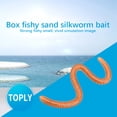 thumbnail image 4 of Toystoory 16 Uds. De cebos para peces, señuelos de gusano impermeables salvajes, simulación de olor a pescado de agua dulce, gusanos de lombriz Pescar, 4 of 6
