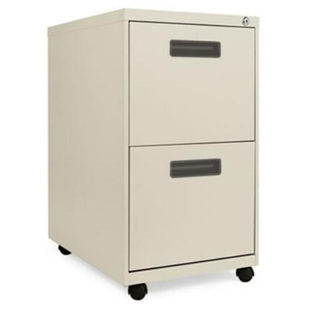 UPC 042167600136 product image for Alera Two-Drawer Metal Pedestal File, 16w x 23-1/4d x 28-1/2h, Putty | upcitemdb.com