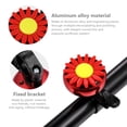 thumbnail image 2 of Miangastore Sonnette de Guidon en Forme de Tournesol pour Enfants Vélo (Rouge), 2 of 8