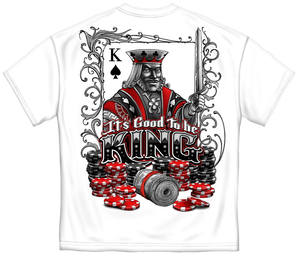Poker T-Shirt Good To Be King White 