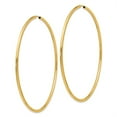 thumbnail image 6 of 14K Yellow Gold Endless Hoop Earrings, 6 of 6
