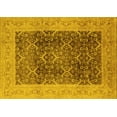 thumbnail image 1 of Ahgly Company Machine Washable Indoor Rectangle Oriental Yellow Traditional Area Rugs, 7' x 10', 1 of 4