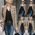 thumbnail image 4 of Womens Mid-length Slim Casual Blazer Suit Lady Work cardigan Coat Outerwear, 4 of 5
